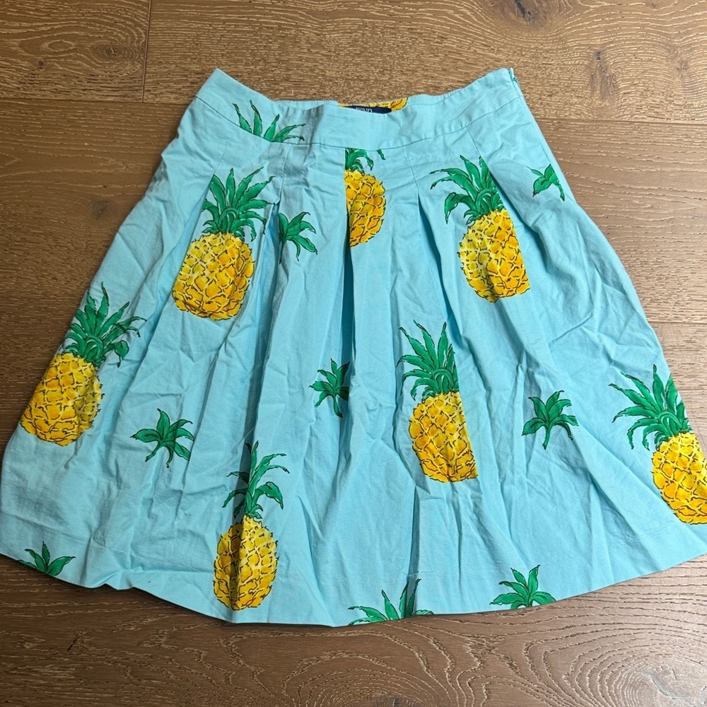 RSVP by Talbots Pineapple Print A-Line Skirt – Size 10P - Picture 2 of 5